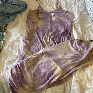 Hidden brand purple tie dye maxi